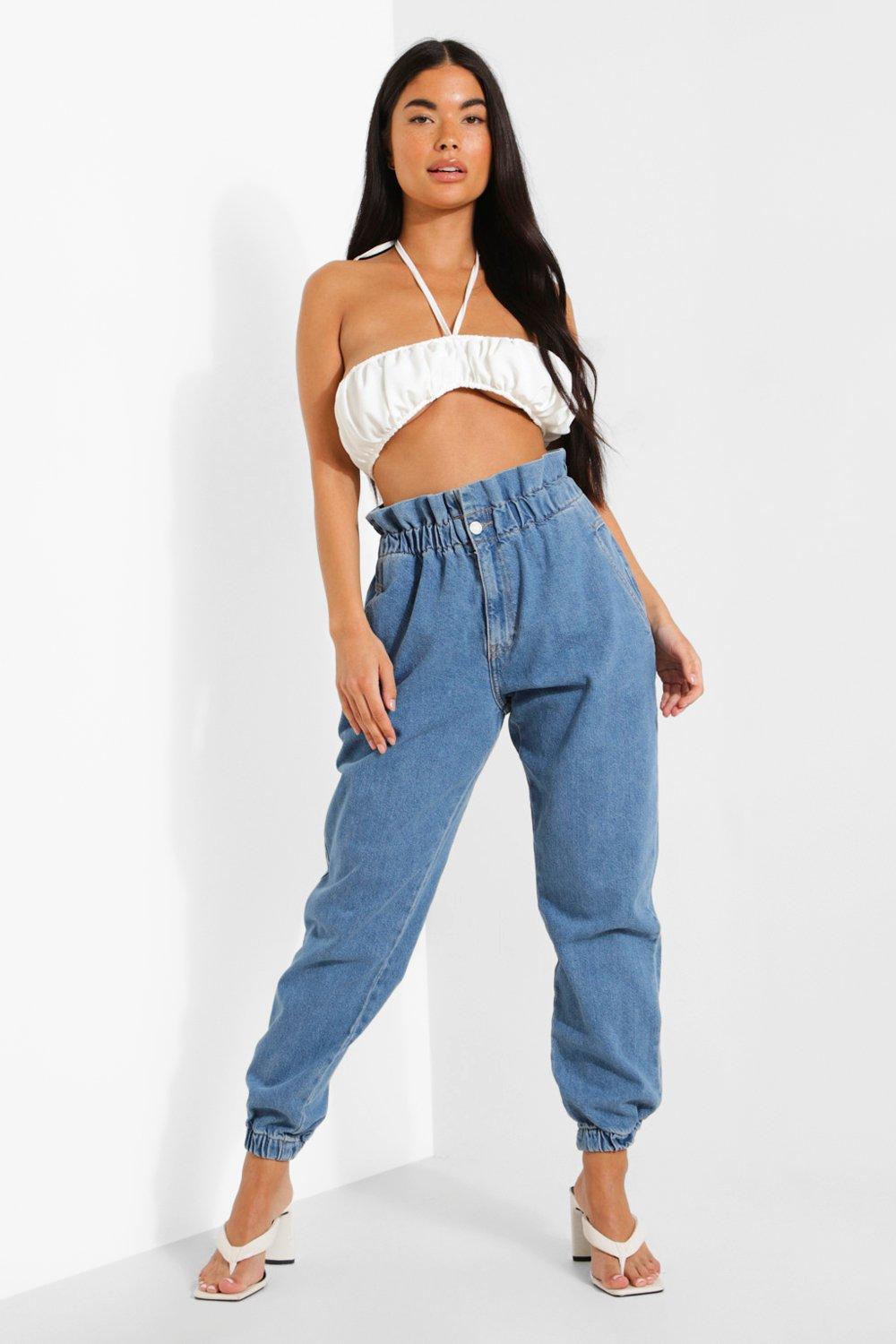 Denim joggers cheap womens uk